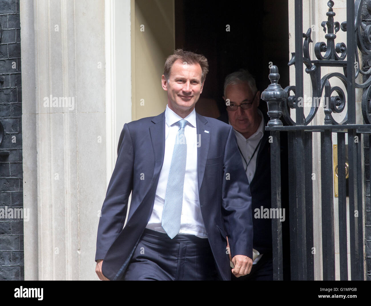 Gesundheitsminister, Jeremy Hunt, in der Downing Street für eine Kabinettssitzung Stockfoto
