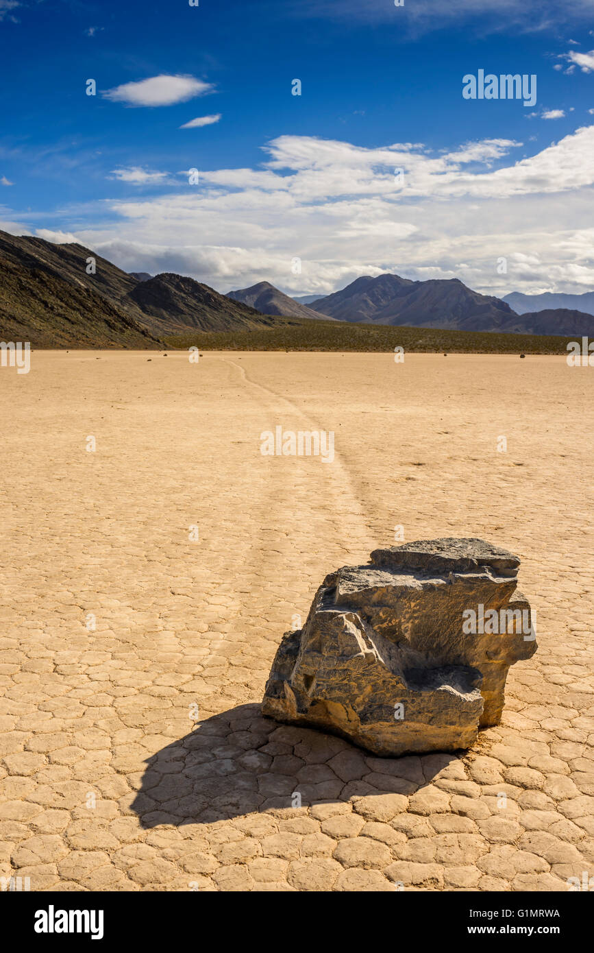 Racetrack Playa, Death Valley Nat. Park, Kalifornien, Death Valley Stockfoto