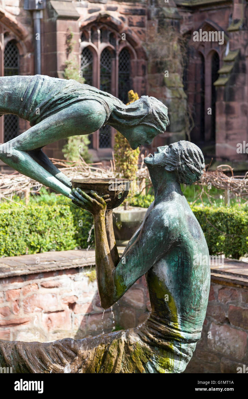 The Water of Life von Stephen Broadbent, Chester Cathedral, Chester, England, Großbritannien Stockfoto