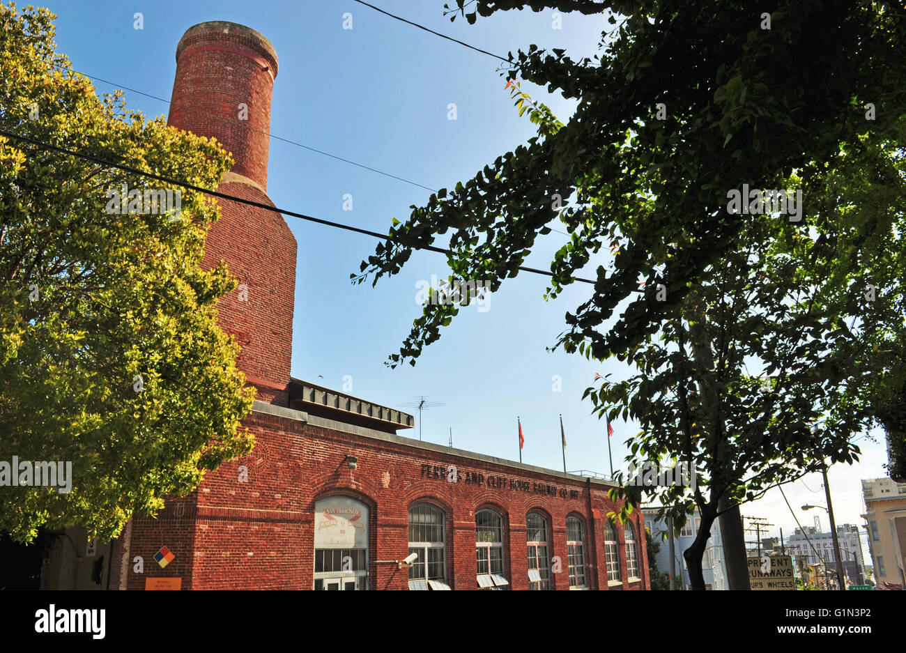 San Francisco, Kalifornien, Usa: die Fähren und Cliff House Railway, einer der acht ursprünglichen San Francisco Cable cars Unternehmen Stockfoto