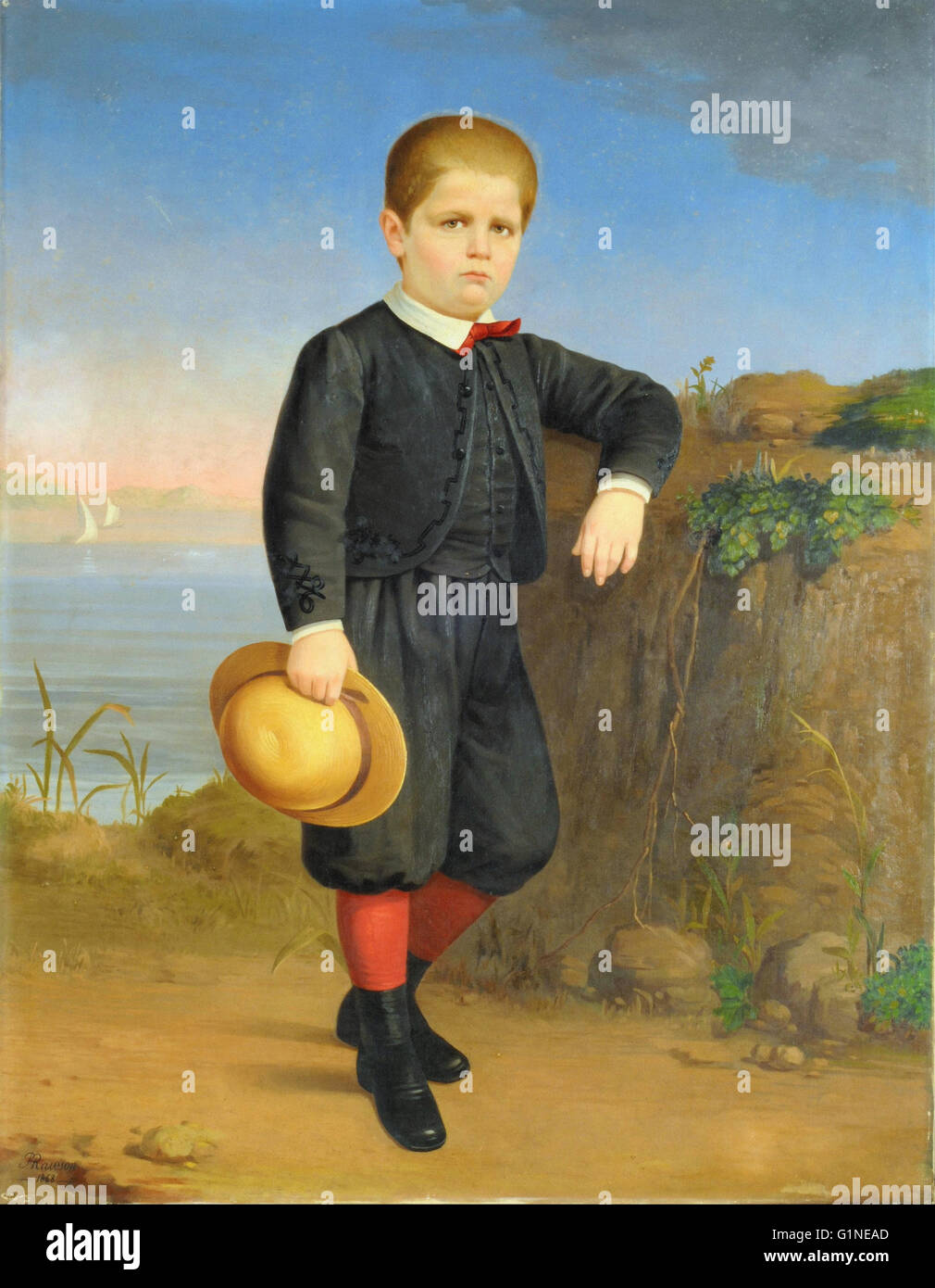 Benjamin Franklin Rawson - Retrato de Eduardo Lahitte Uribelarrea - Museo Nacional de Bellas Artes de Buenos Aires Stockfoto