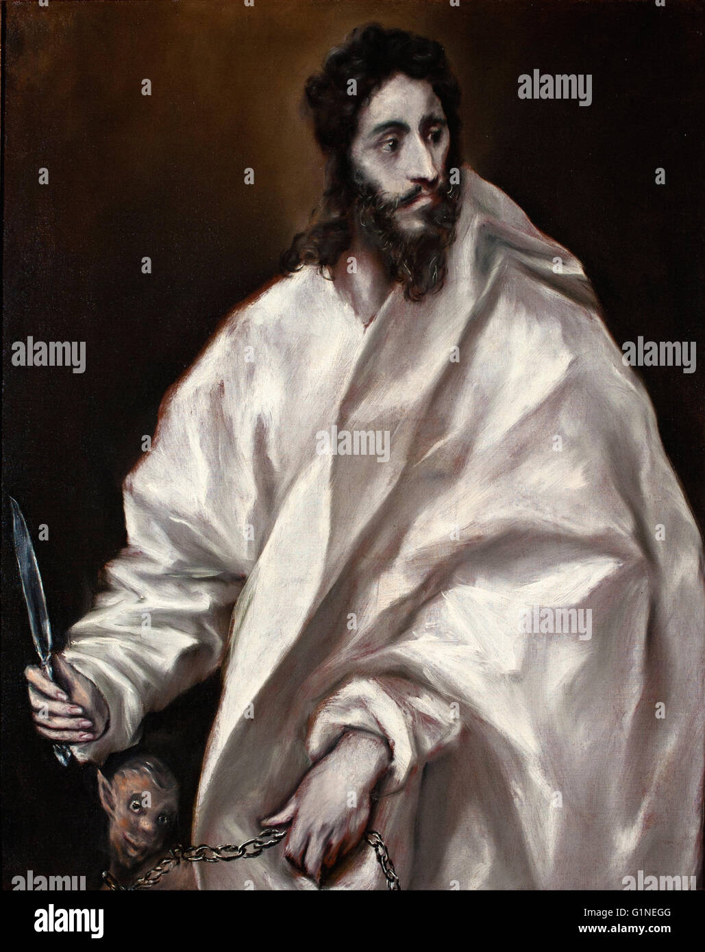 El Greco - St. Bartholomäus - Museo del Greco Stockfoto