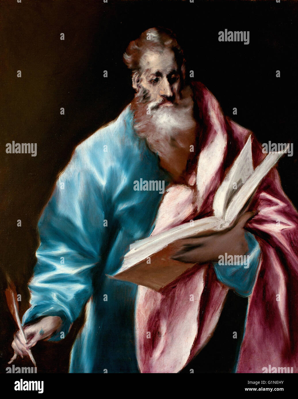 El Greco - St. Matthäus - Museo del Greco Stockfoto