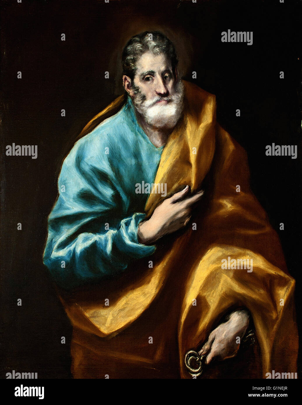 El Greco - St. Peter - Museo del Greco Stockfoto