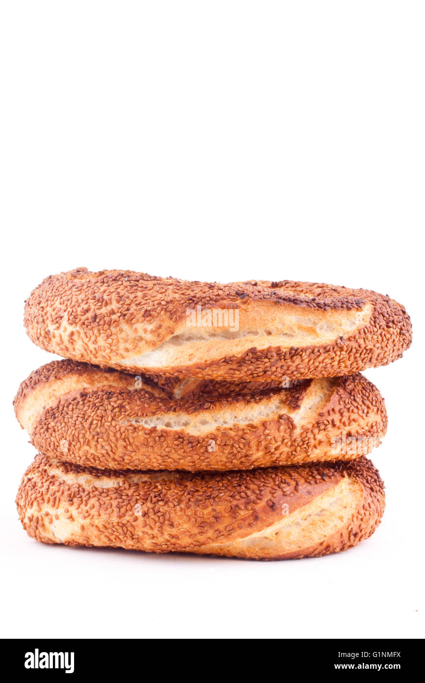 Türkische Bagel simit Stockfoto
