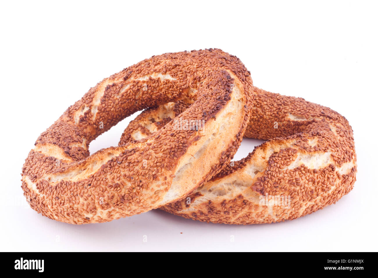 Türkische Bagel simit Stockfoto