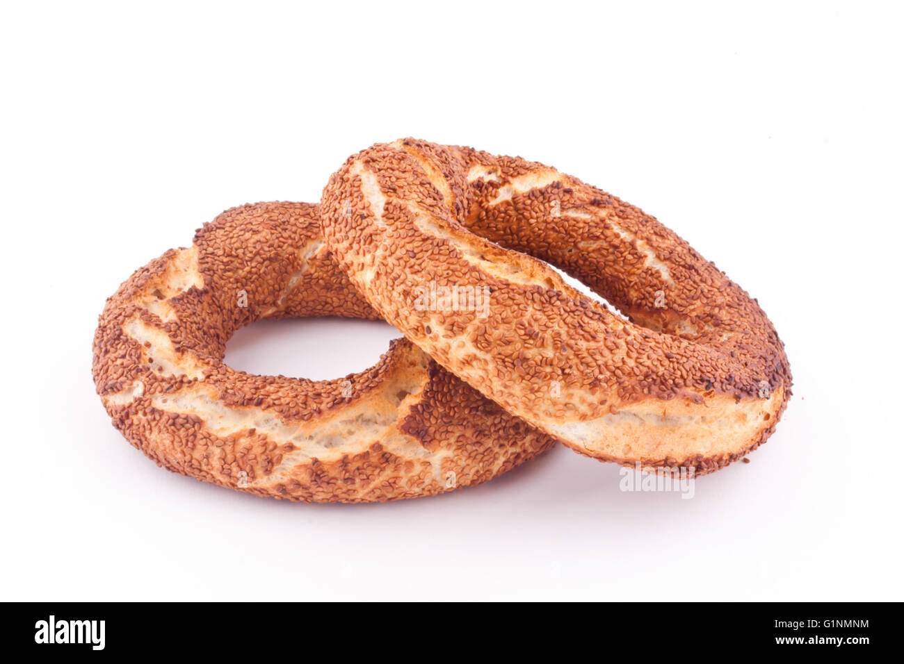 Türkische Bagel simit Stockfoto