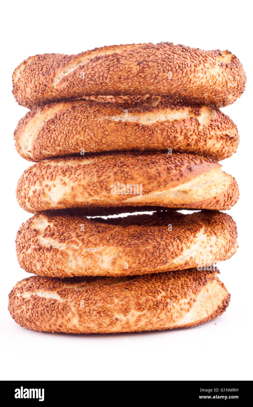 Türkische Bagel simit Stockfoto