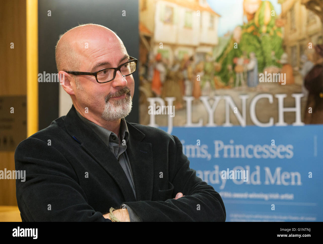 Der irische Autor und Illustrator PJ Lynch wurde als vierte Laureate na nÓg, Irlands Laureate für Kinderliteratur, bekannt gegeben. Stockfoto