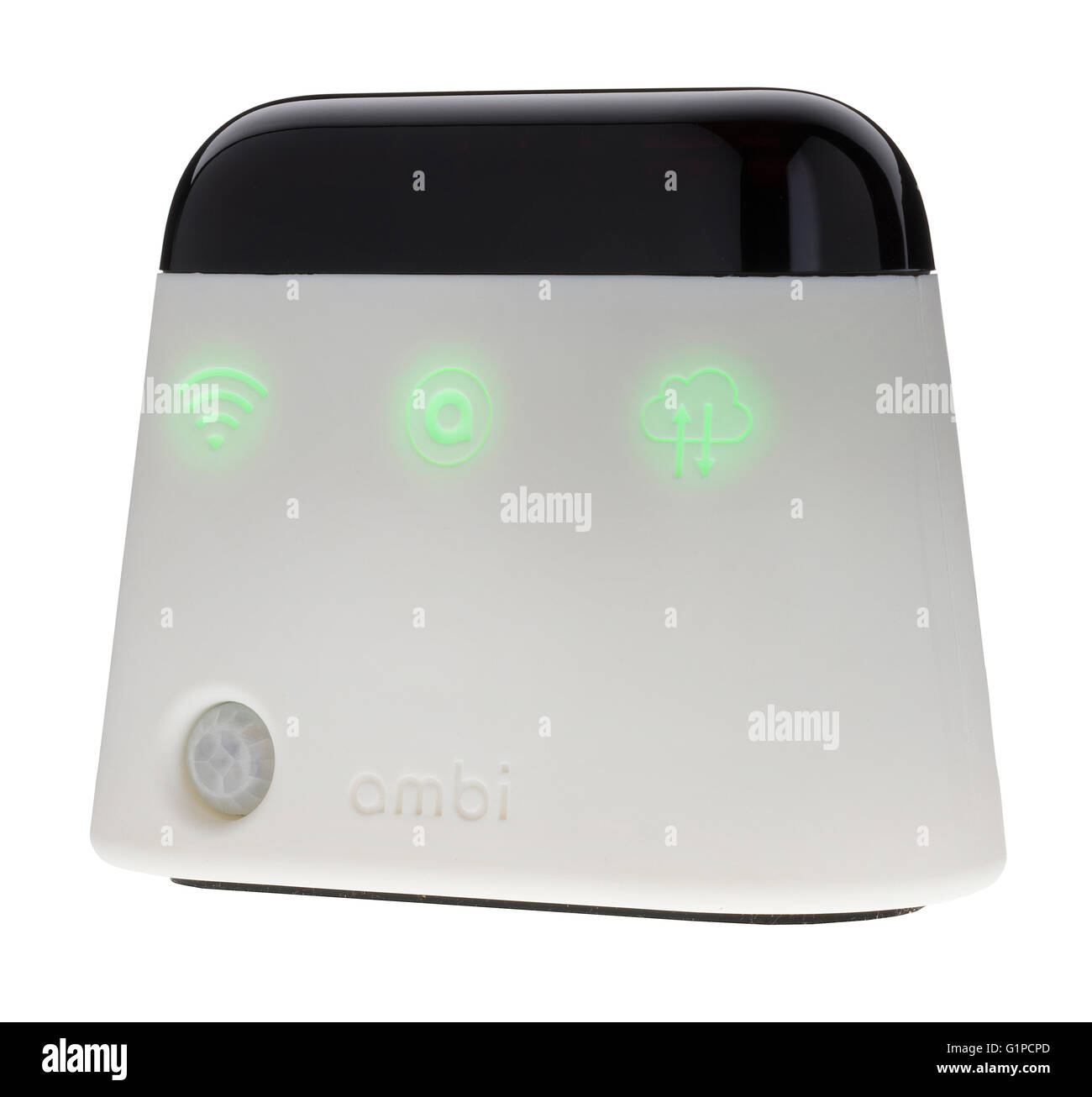 Ambi-Klima-Gerät steuert Klimaanlagen in Ihrem Haus. Reduziert den Stromverbrauch durch die automatische Anpassung AC. Stockfoto