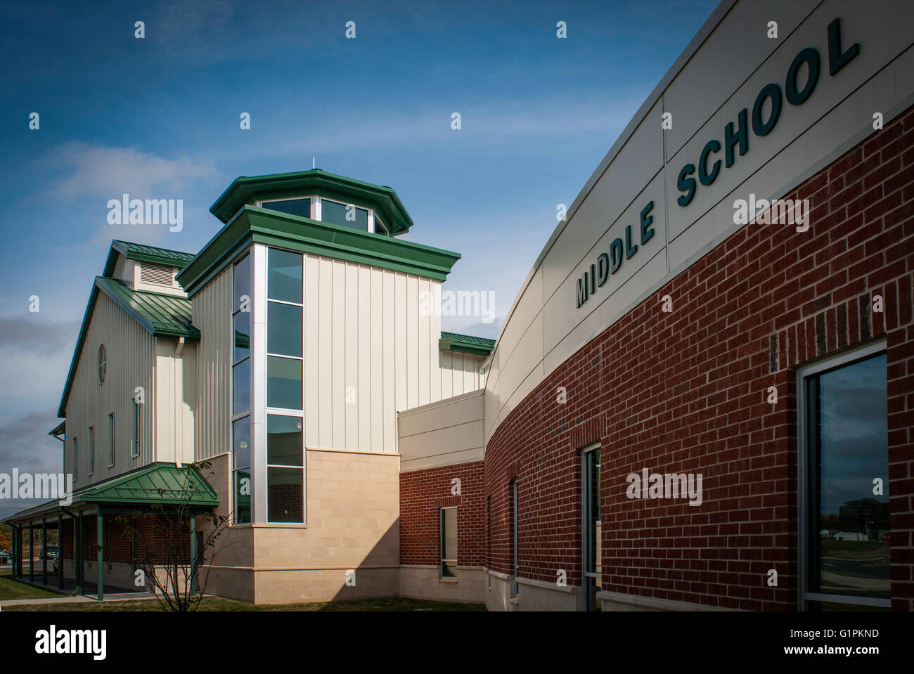 Architektonische Außenbereich. Schule Stockfoto