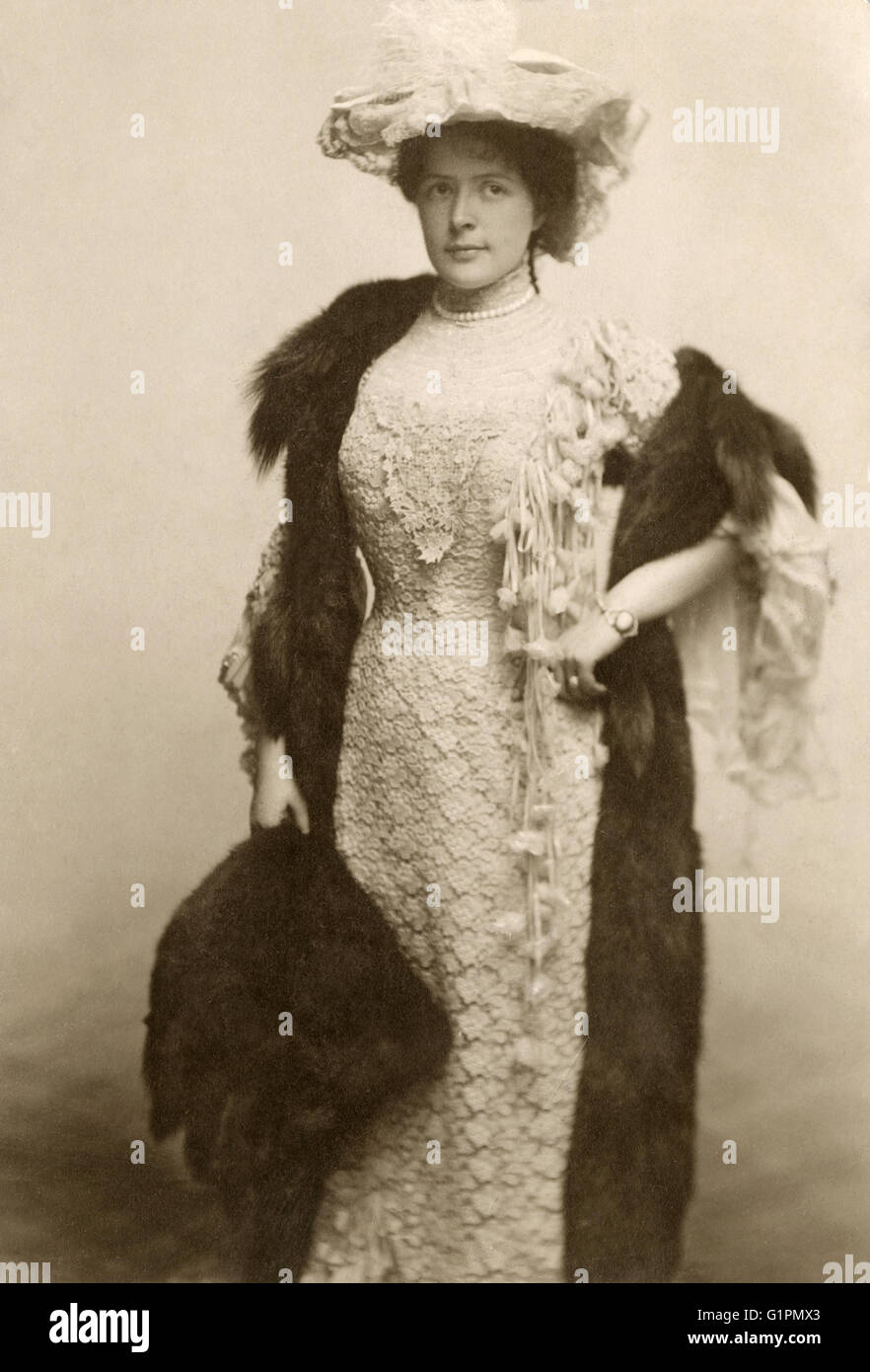 BERTHA GALLAND (1876-1932).  US-amerikanische Schauspielerin. Fotografie, 1900. Stockfoto