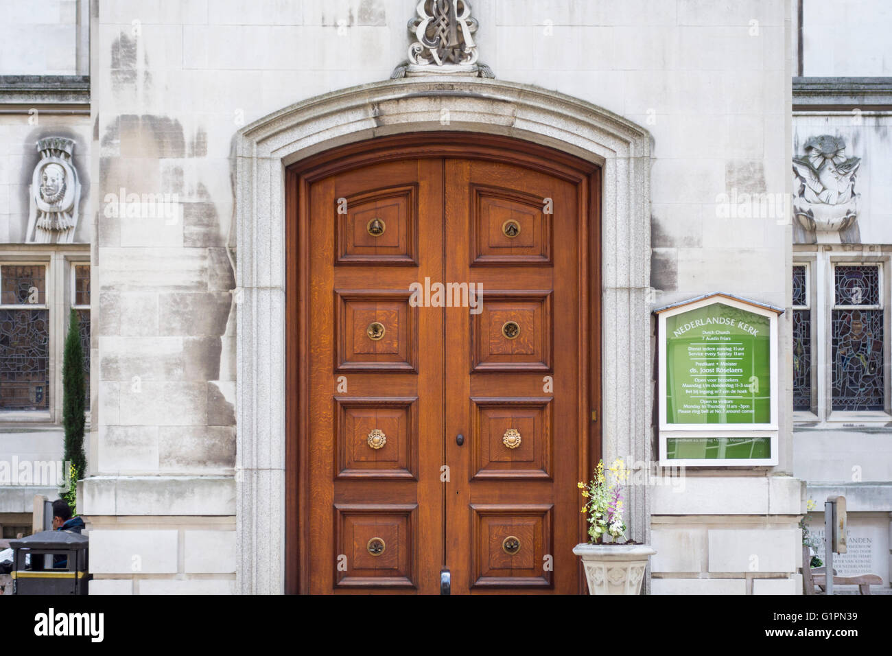Nederlandse Kerk, Dutch Church, Austin Friars, London, UK Stockfoto