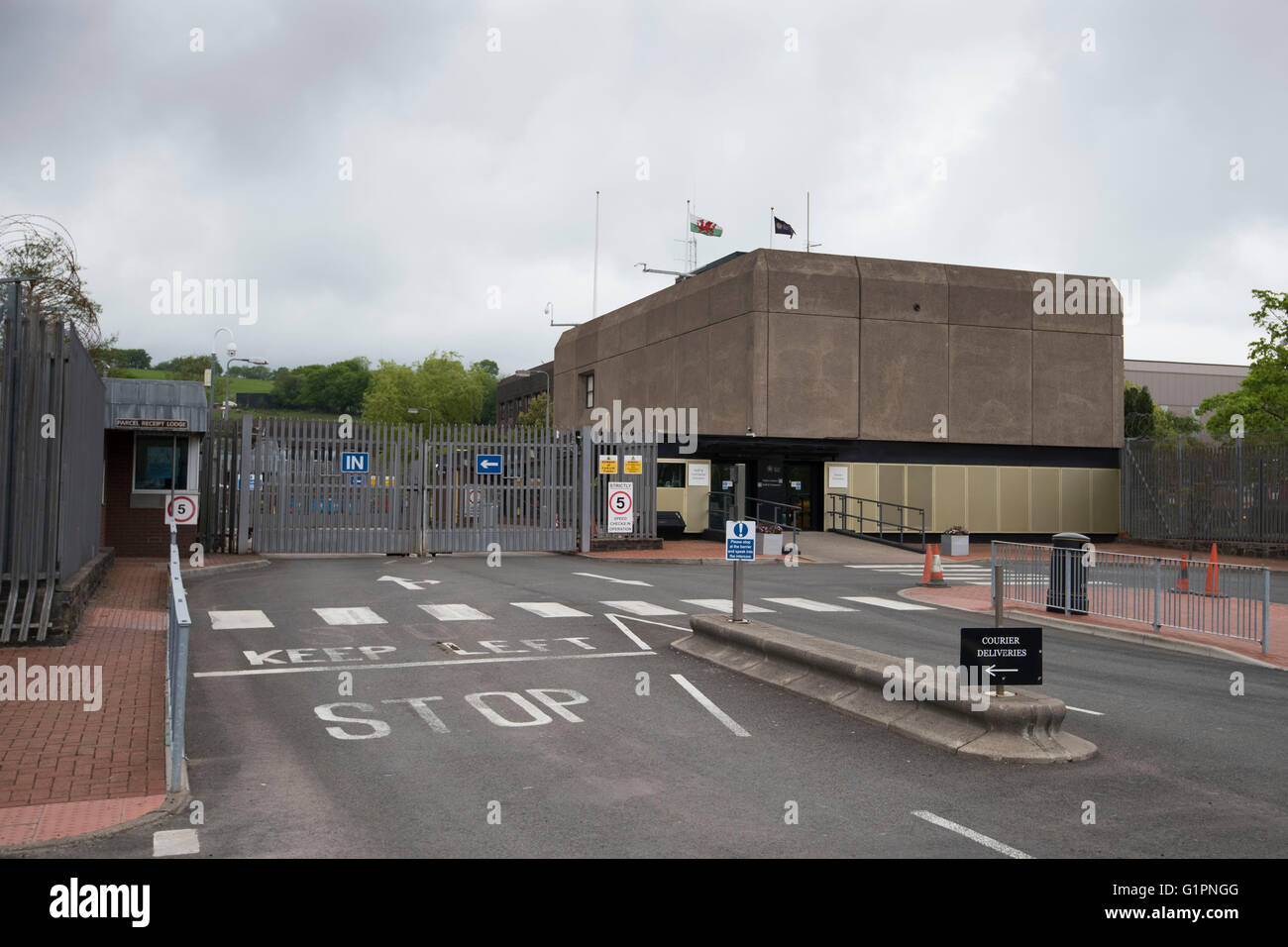 Die königliche Münze am Pontycun, Llantrisant, Südwales. Die Royal Mint ist wo Münzen für einen weltweiten Markt hergestellt werden. Stockfoto