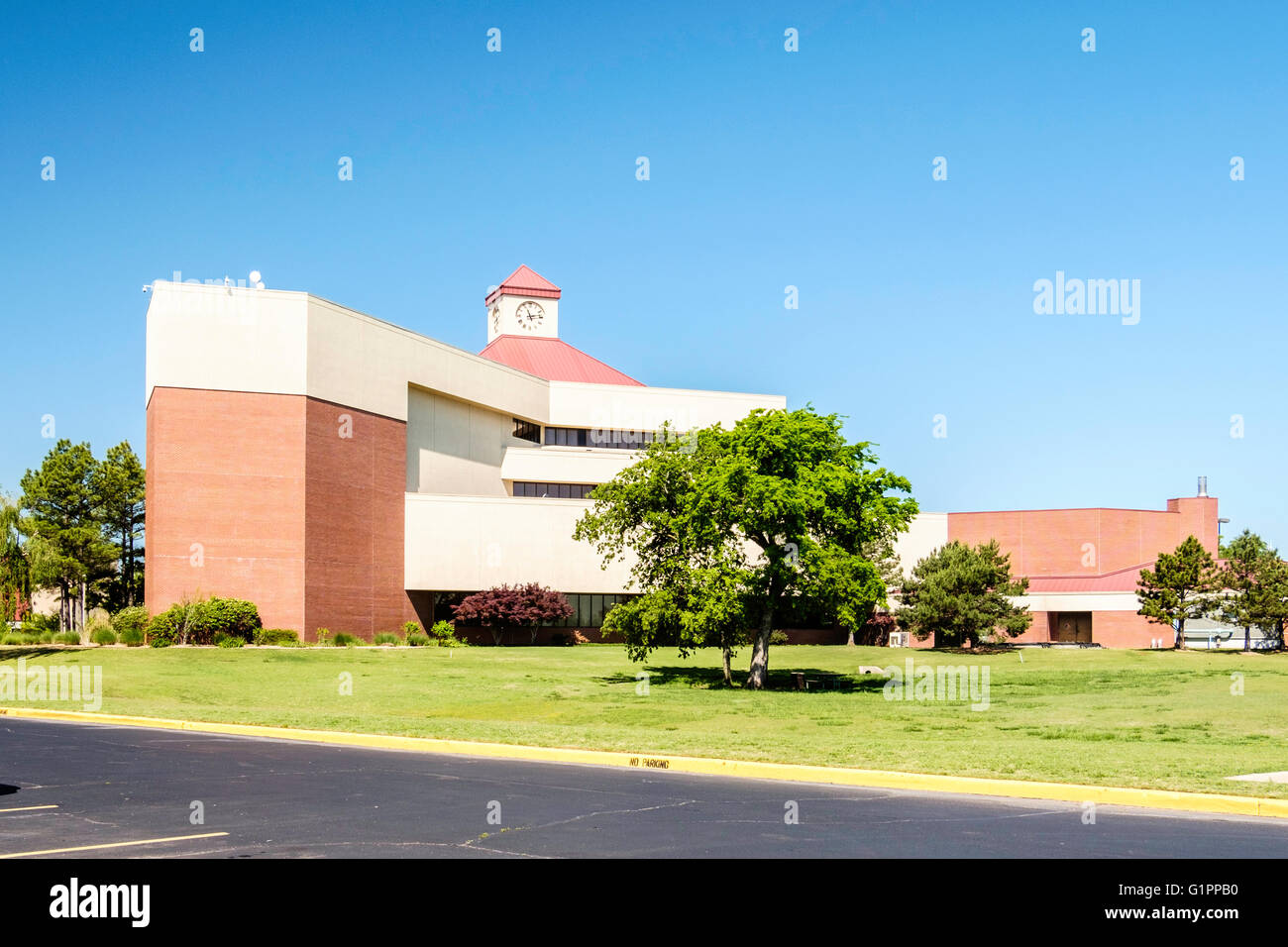 Exterieur und Campus der Oklahoma City Community College, OCCC in Oklahoma City, Oklahoma, USA. Stockfoto