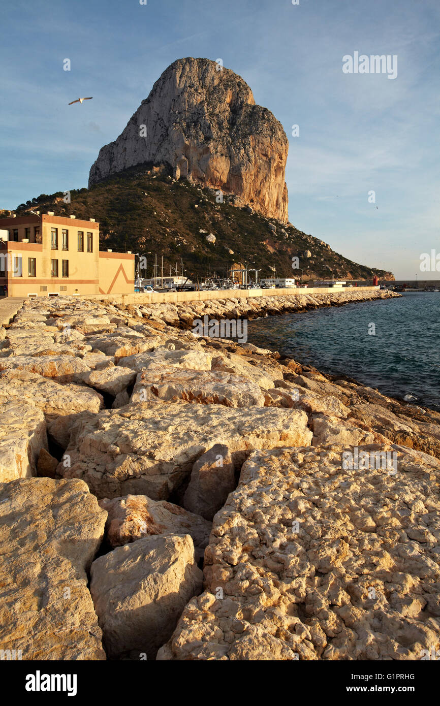 Natürlicher Park des Penyal d'Ifac. Calp. Alicante. Stockfoto