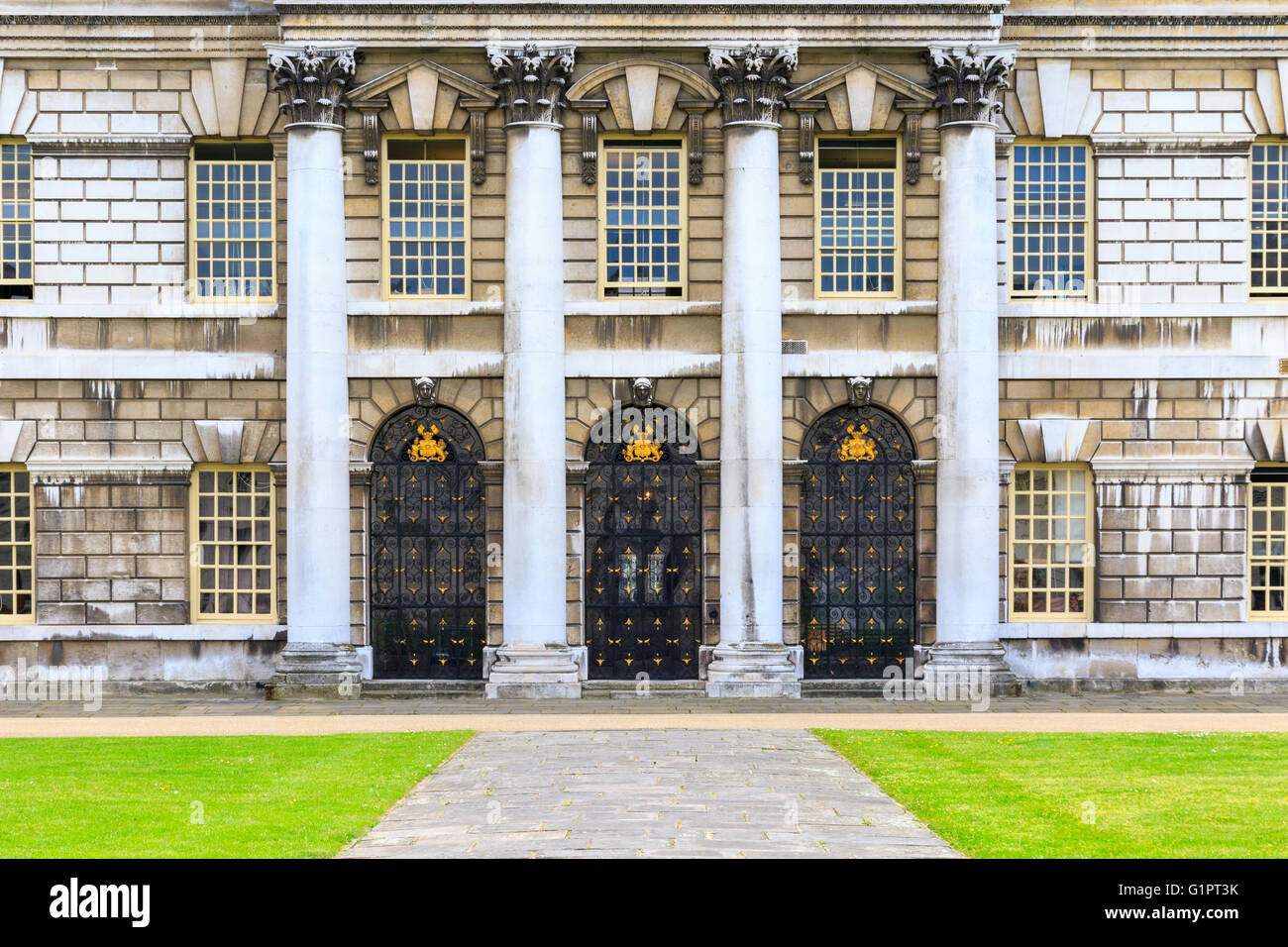 Eingang des Trinity Laban Konservatorium für Musik und Tanz in Universität von Greenwich, London Stockfoto