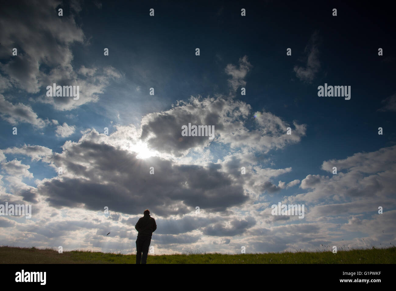 Ein Wolkengebilde auf Blackheath, London Stockfoto