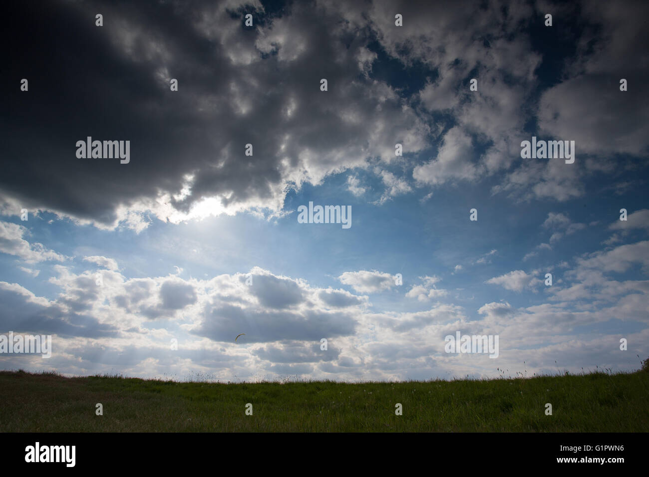 Ein Wolkengebilde auf Blackheath, London Stockfoto