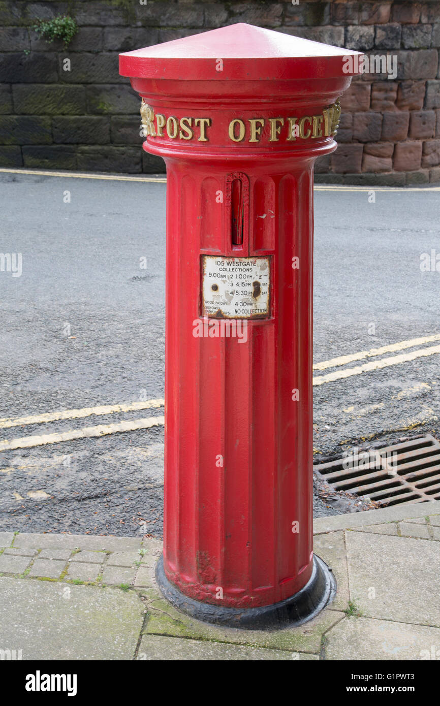 Alten Letter Box, Warwick, England, England, UK Stockfoto