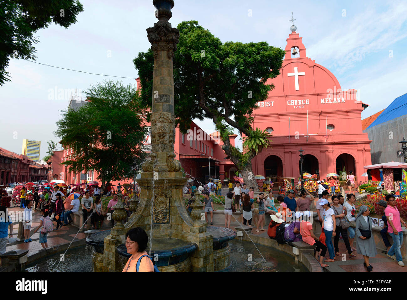Königin Victoria Brunnen, Christuskirche, Melaka, Malaysia Stockfoto