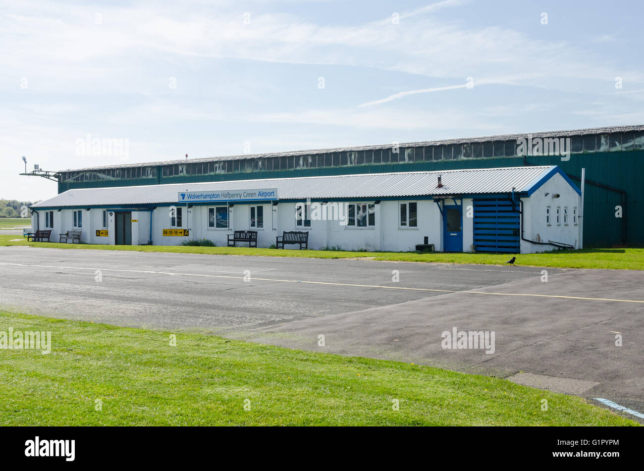 Gebäude in Wolverhampton Halfpenny grüner Flughafen in der Nähe von Stourbridge, South Staffordshire Stockfoto