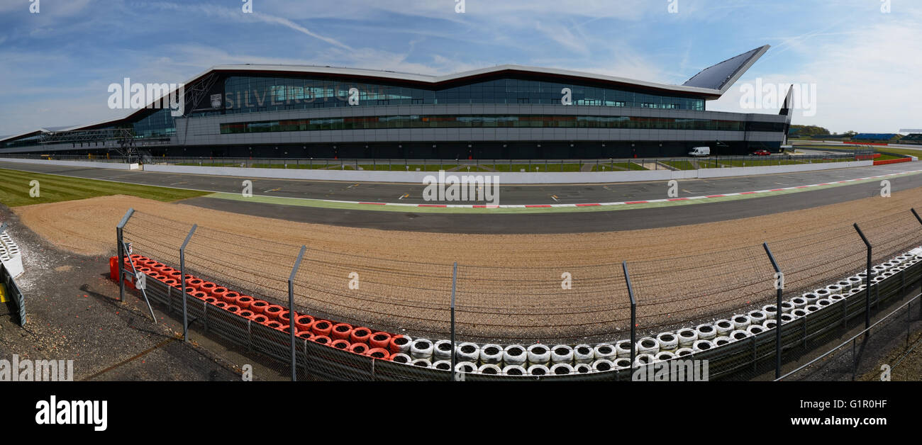 Silverstone, der Heimat des britischen Motorsports Stockfoto