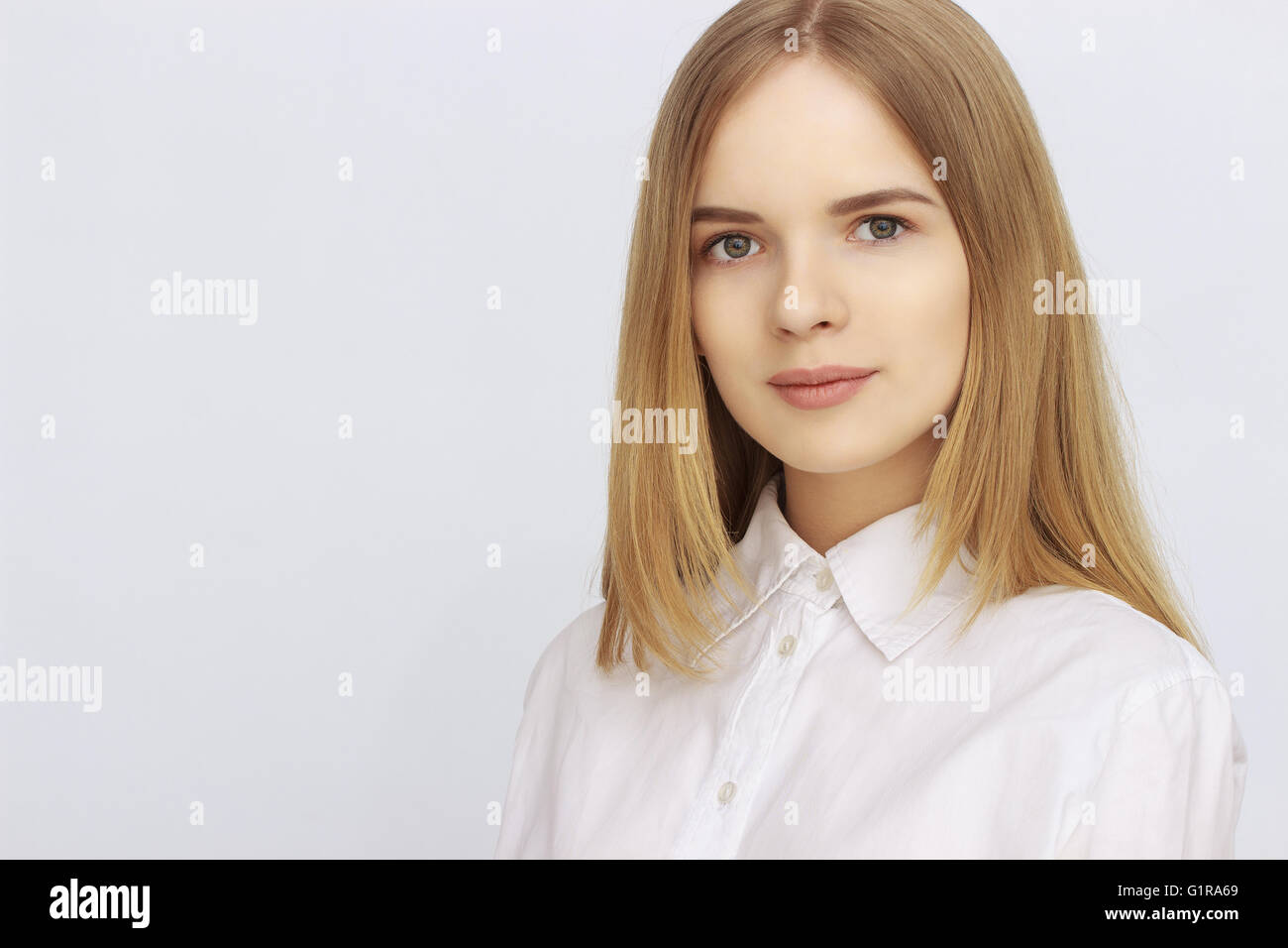 Junge erfolgreiche Geschäftsfrau Stockfoto