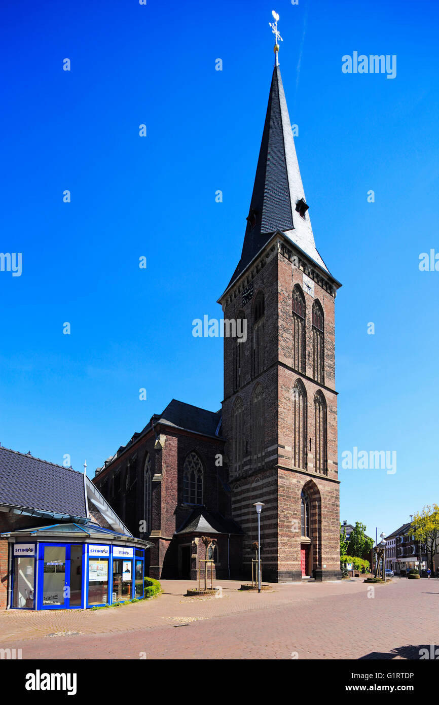Katholische Kirche St. Clemens in Nettetal-Kaldenkirchener, Niederrhein, Nordrhein-Westfalen Stockfoto