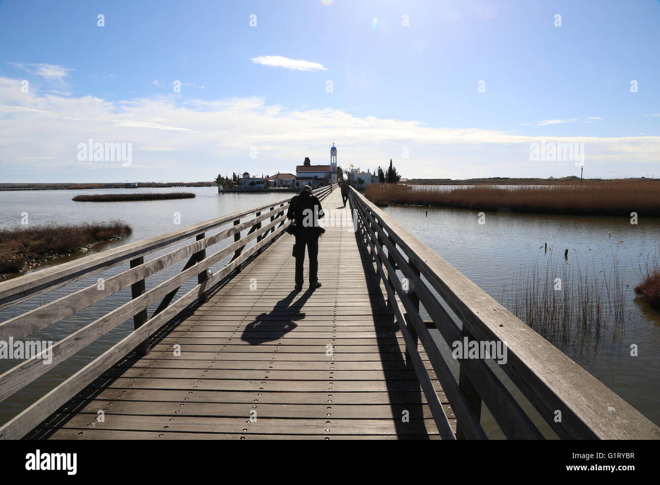 Griechenland, Vistonida-See Stockfoto