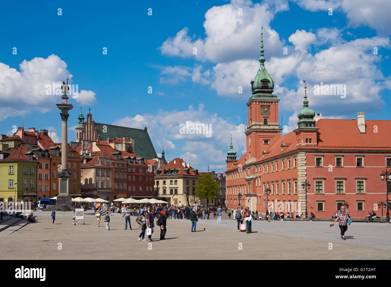 Schlossplatz in Warschau, Polen Stockfoto