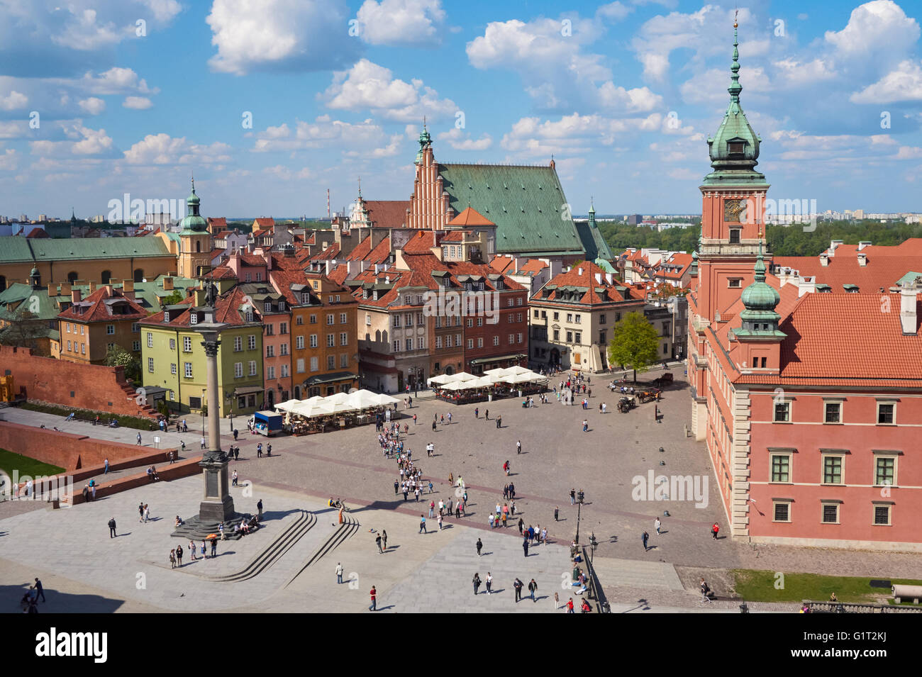 Schlossplatz in Warschau, Polen Stockfoto