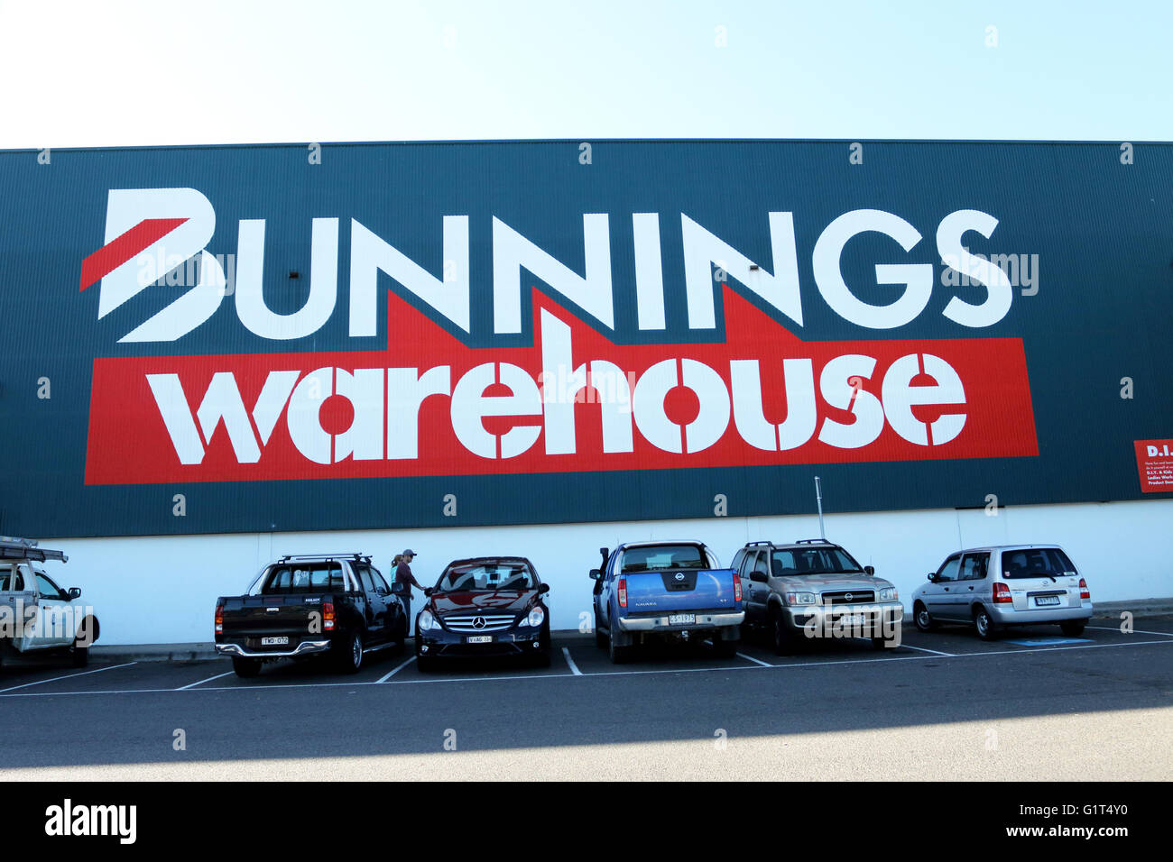 Bunnings Warehouse - australische Baumarkt Stockfoto