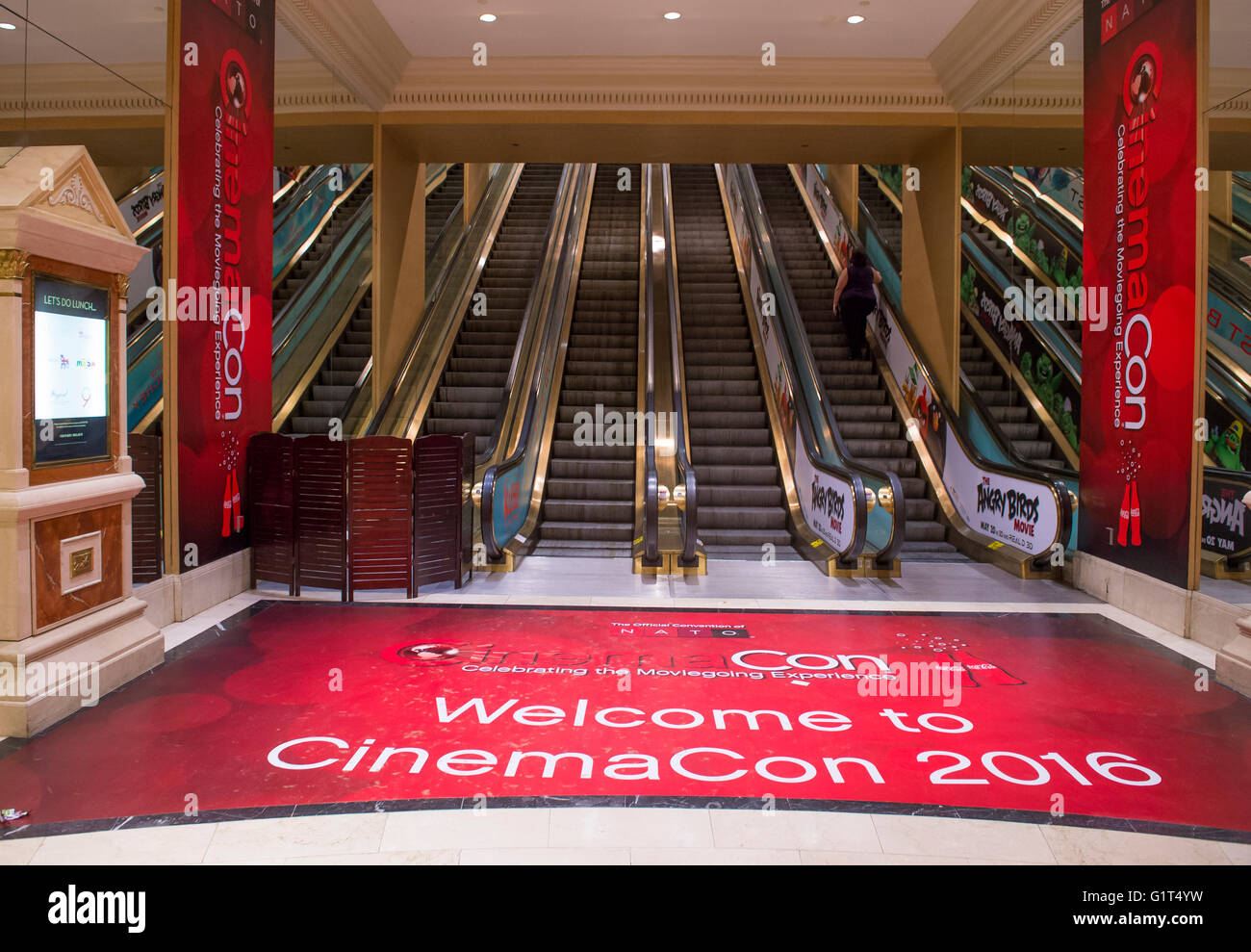 Die CinemaCon Show im Caesars Palace in Las Vegas Stockfoto