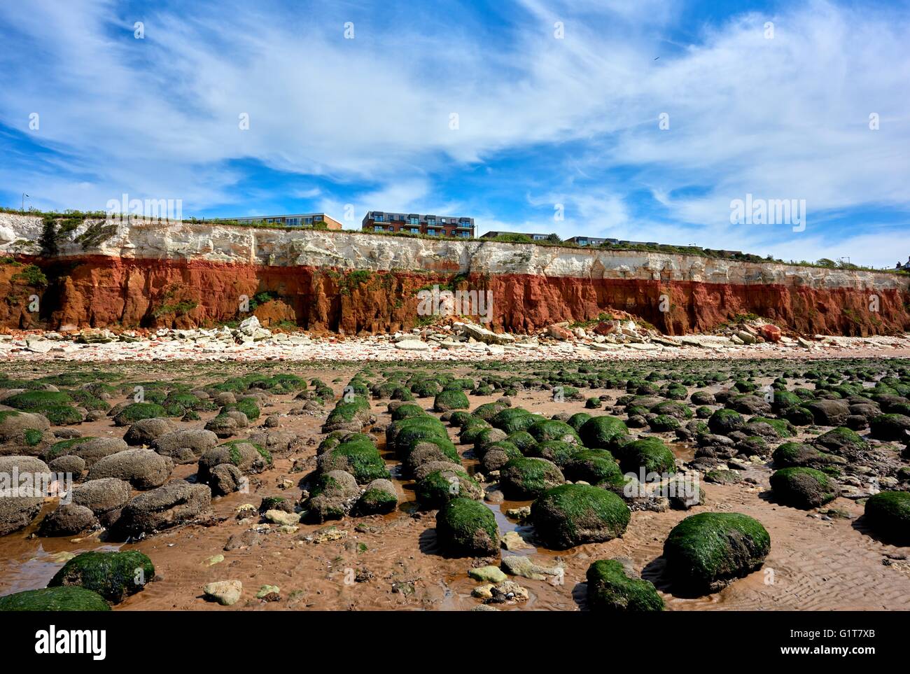 Alten Hunstanton Strand und Klippen Norfolk England UK Stockfoto