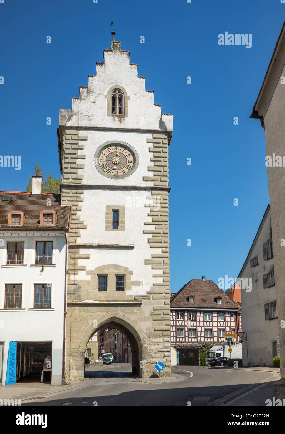 Franziskanertor in Überlingen, Deutschland Stockfoto