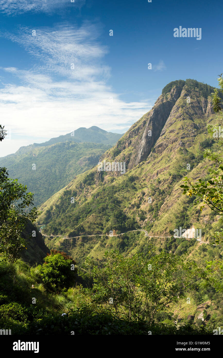 Sri Lanka, Ella Rock vom Weg zum Little Adams Peak Stockfoto