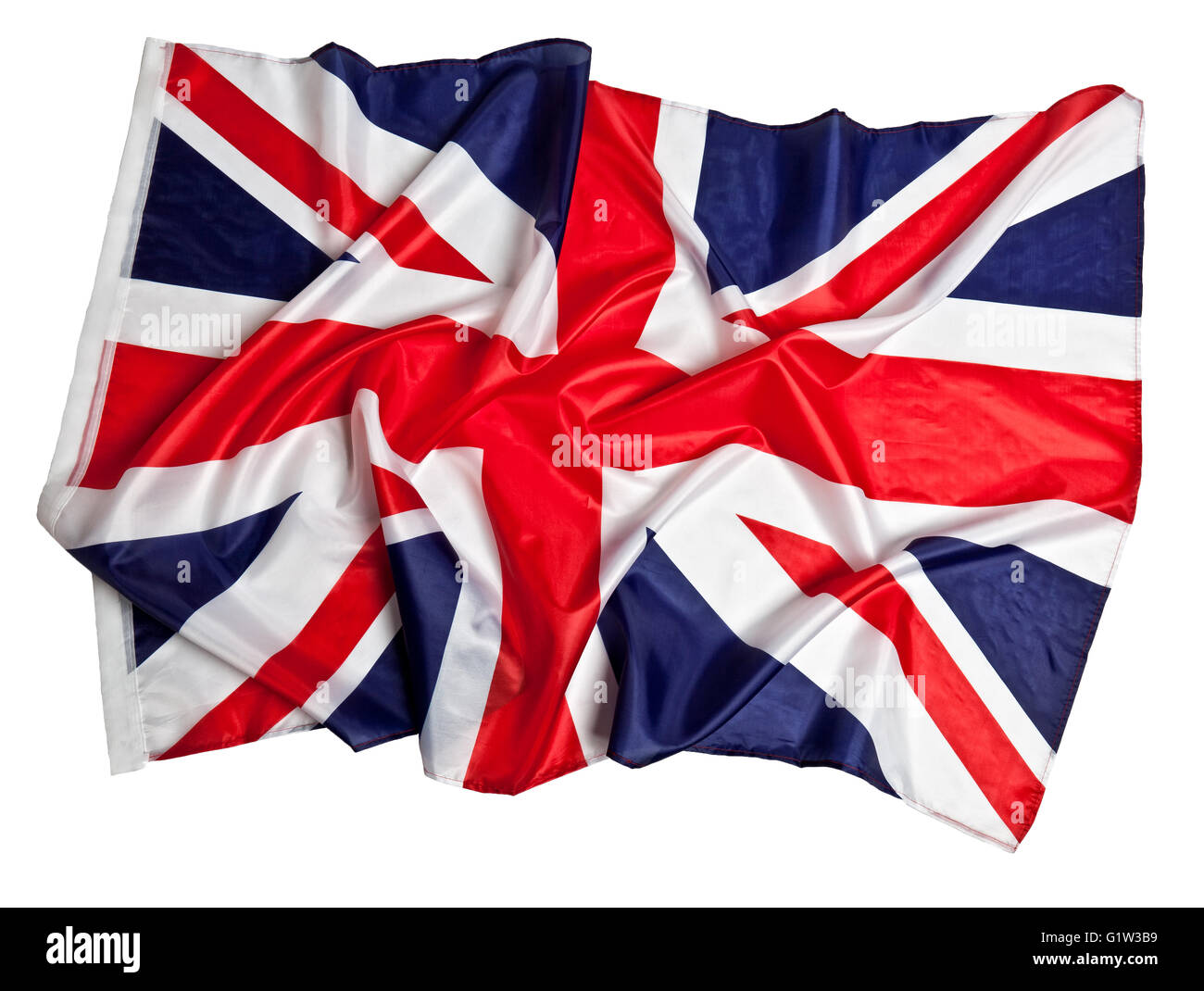 echte Flagge des Vereinigten Königreichs Stockfoto