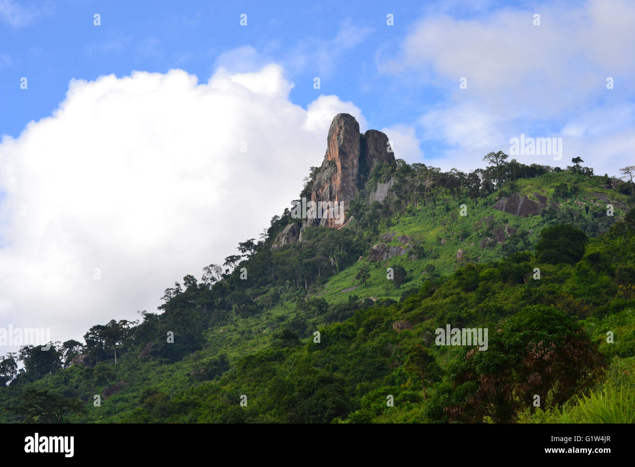 Dent de Mann, Côte d ' Ivoire Stockfoto