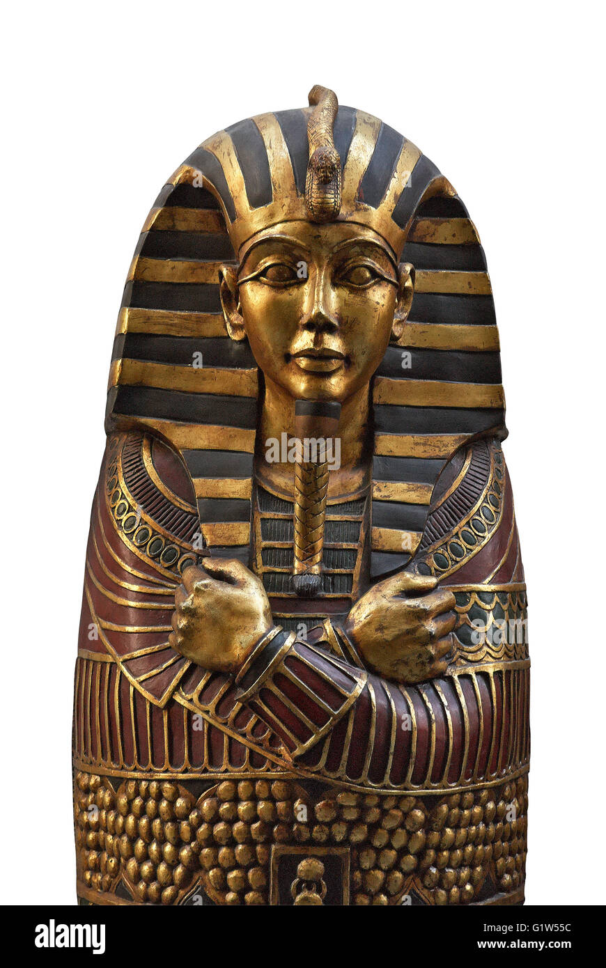 Replikat ägyptischen Sarkophag. Stockfoto