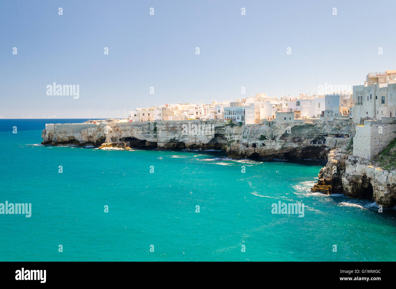 Apulien, Polignano a Mare Stockfoto