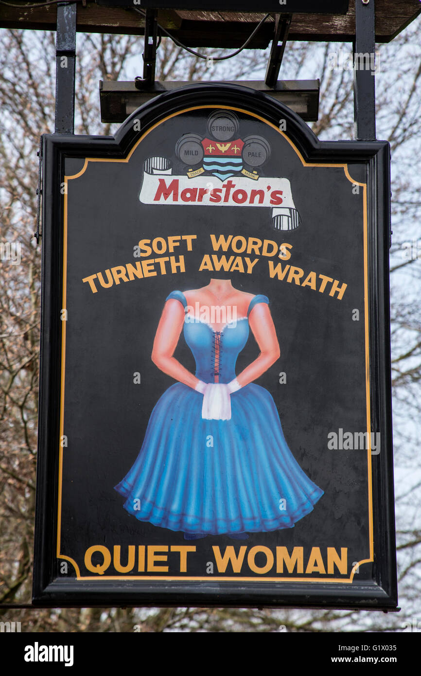 Die Stille Frau Kneipe Earl Sterndale Derbyshire Stockfoto