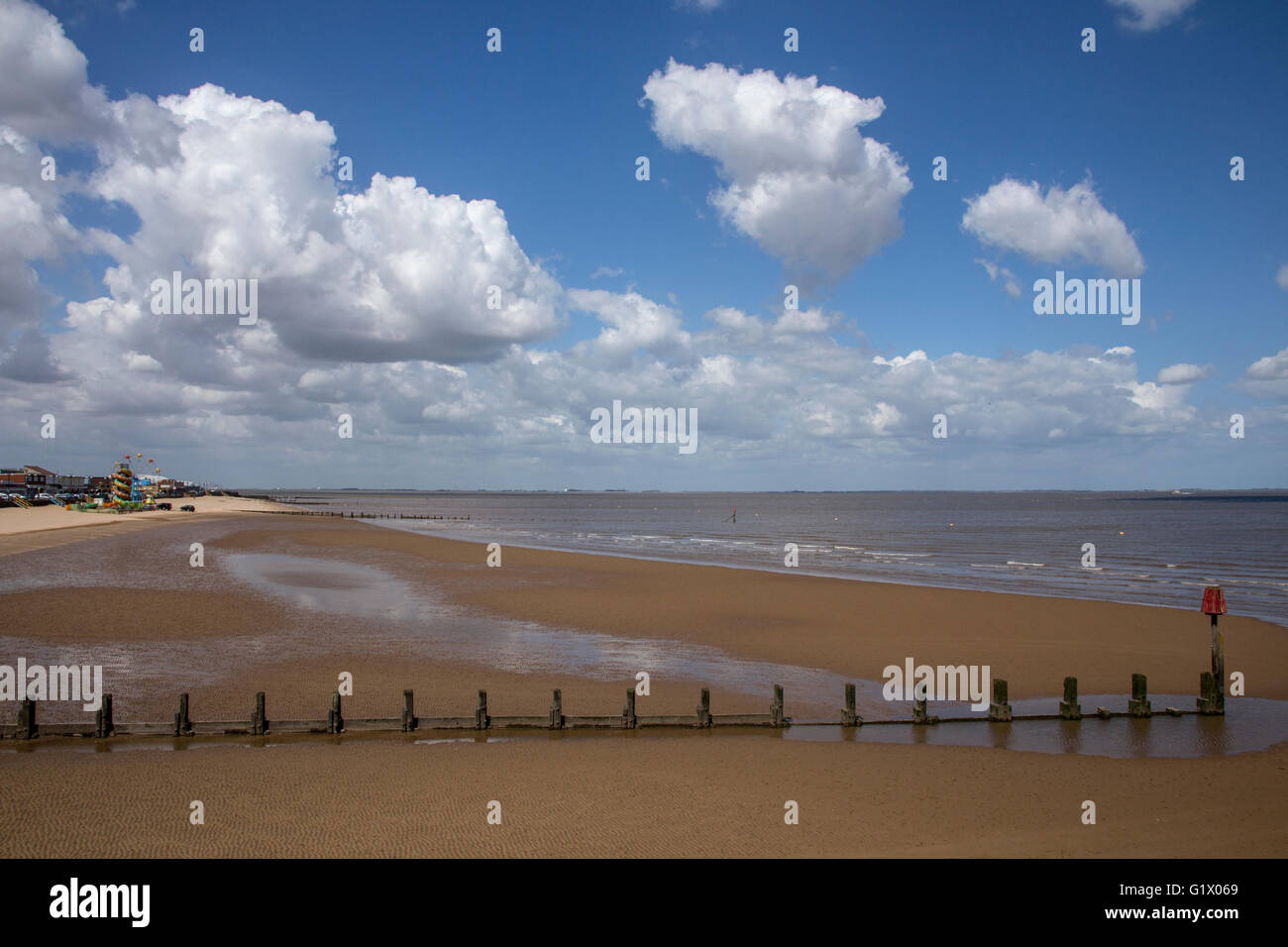 Nordstrand Cleethorpes Lincolnshire Stockfoto