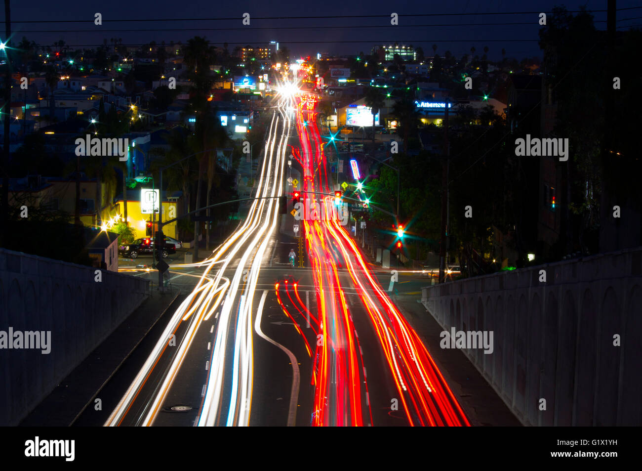 Universität Ave leichte Wanderwege San Diego Stockfoto