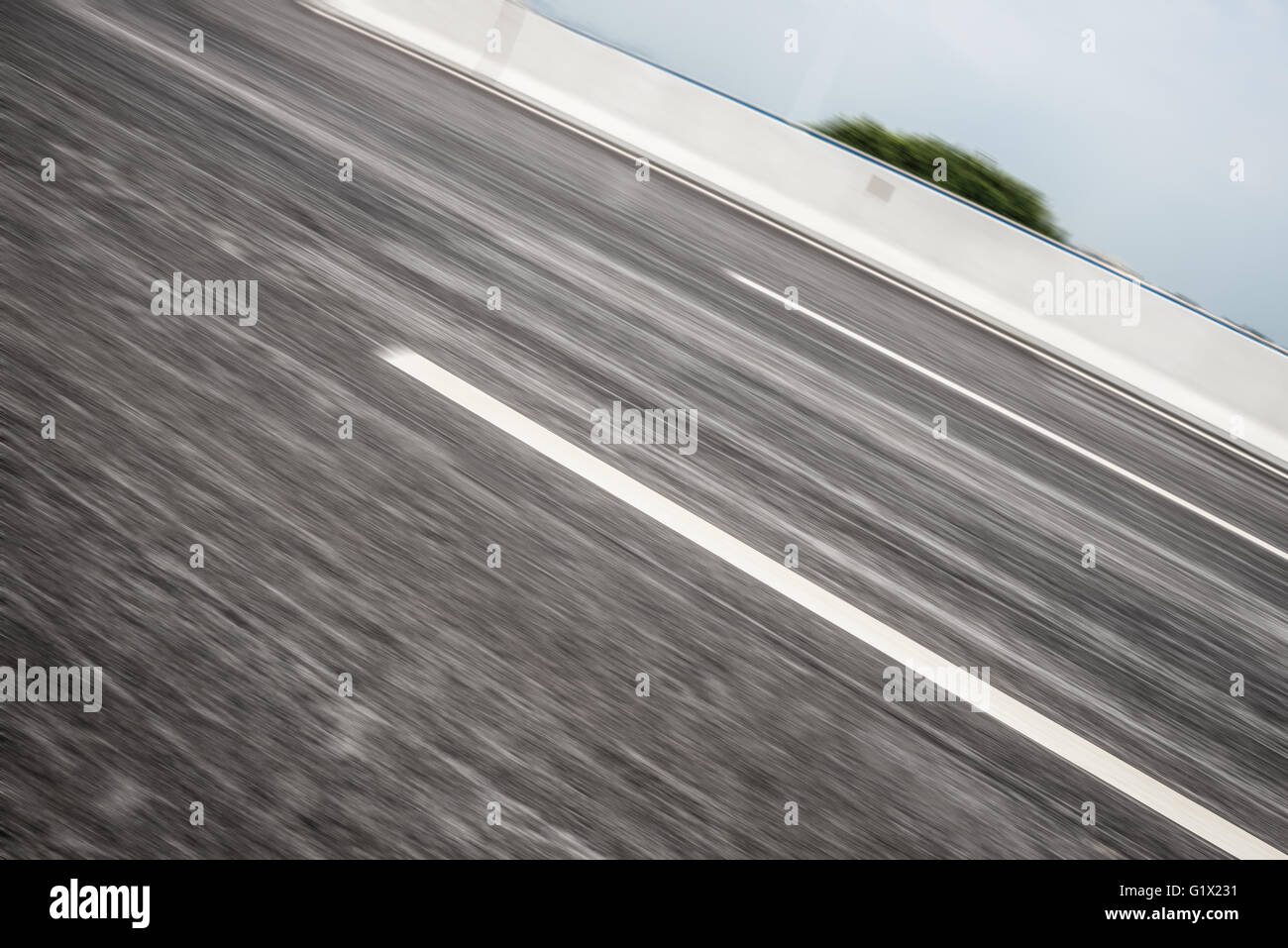 schnell bewegenden blacktop Stockfoto