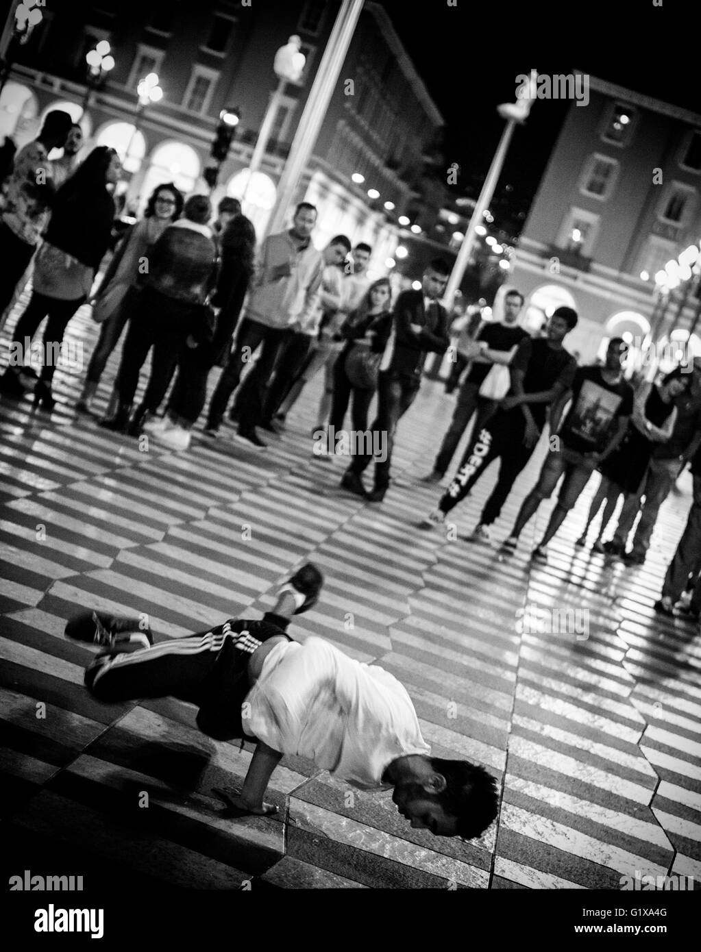 Leben auf der Straße Nizza Frankreich Stockfoto