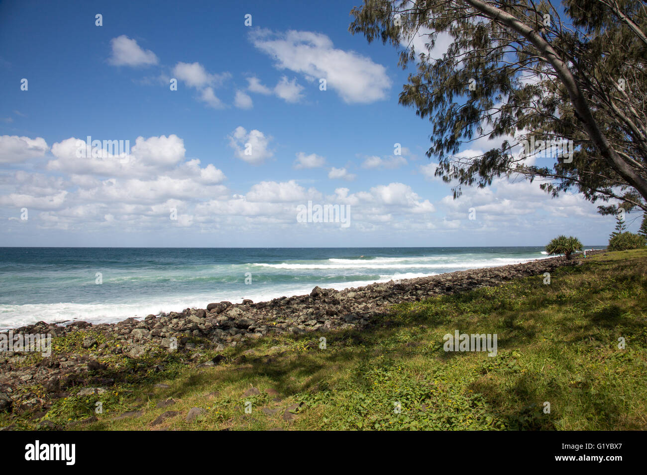 Sieben Meile Strand am Lennox Head an der weit Küste von New South Wales, Australien