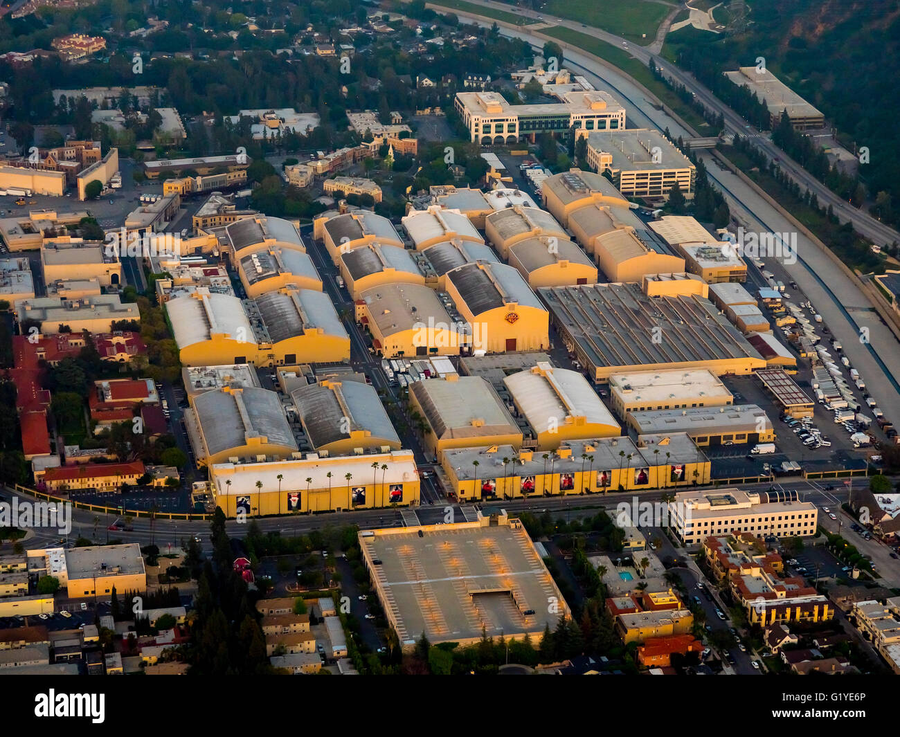 Warner Bros Studios, Filmproduktion, Studio City, San Fernando Valley, Los Angeles, Los Angeles County, Kalifornien, USA Stockfoto