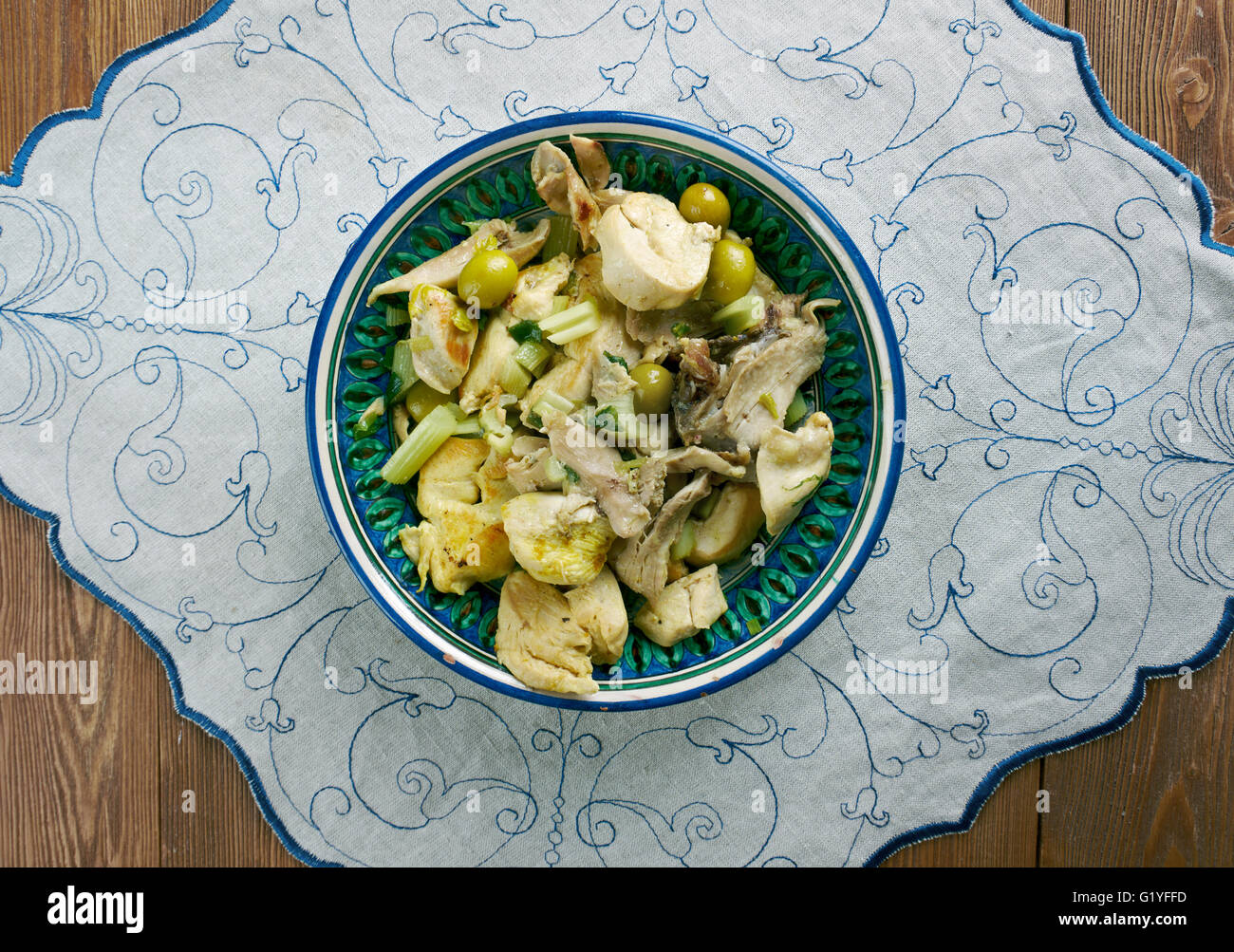 Weißes Huhn Curry indisch Essenz Stockfoto