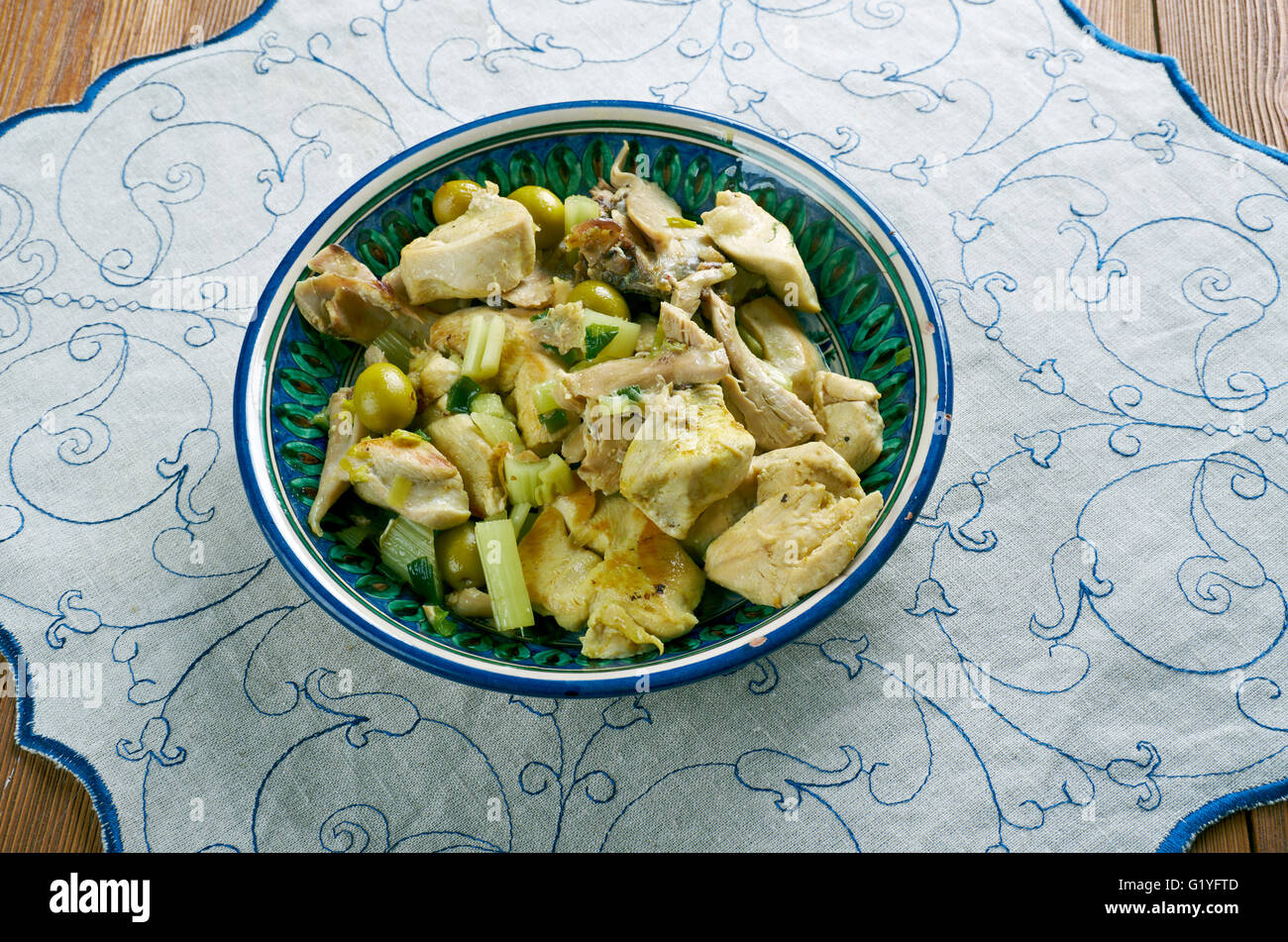 Weißes Huhn Curry indisch Essenz Stockfoto